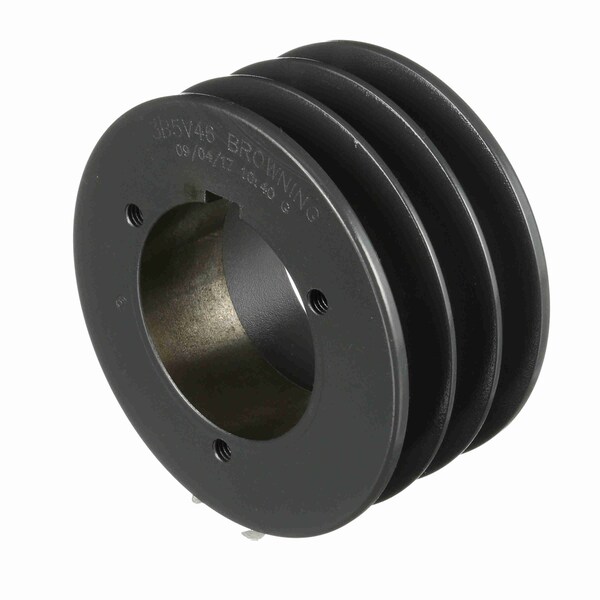 3 Groove Cast Iron Bushed Bore Multiple Sheave, 3B5V46